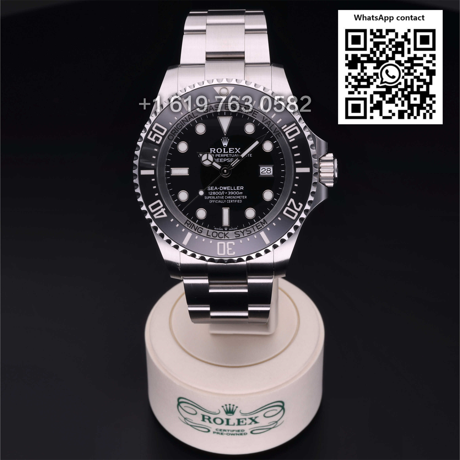 Rolex Seadweller Deepsea 44mm  Black Dial Steel Mens Watch 126660-0001 Box Card Swiss Super Clone 3235