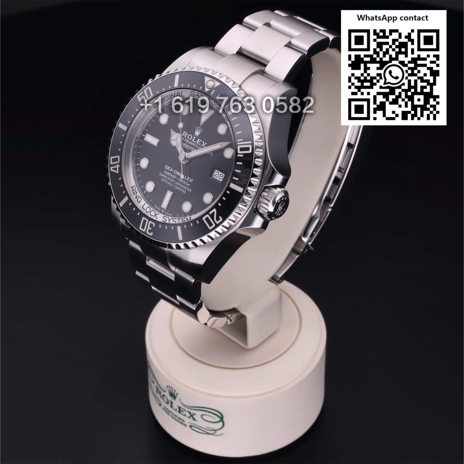 Rolex Seadweller Deepsea 44mm  Black Dial Steel Mens Watch 126660-0001 Box Card Swiss Super Clone 3235