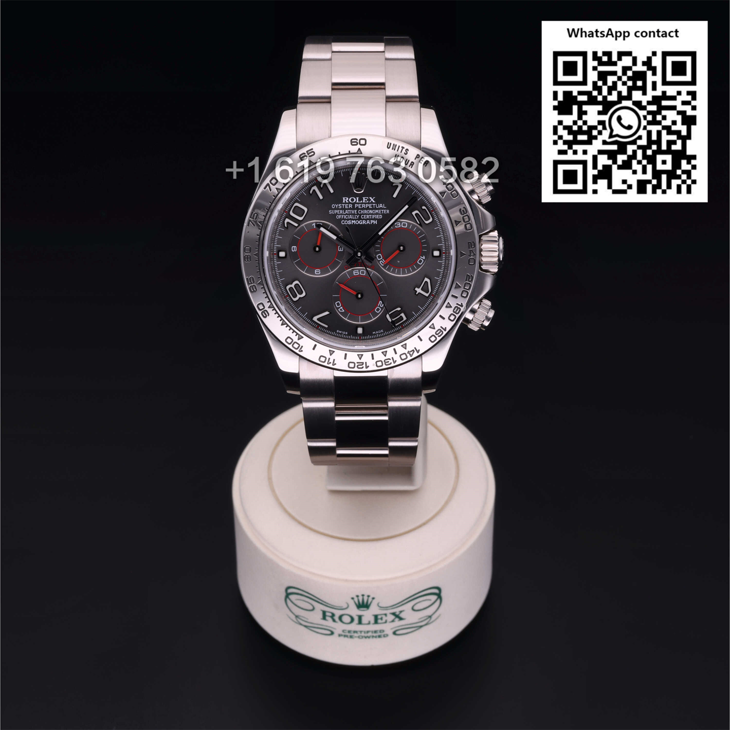 Rolex Daytona White Gold Silver Dial Mens Watch 116509 Swiss Super Clone 4130