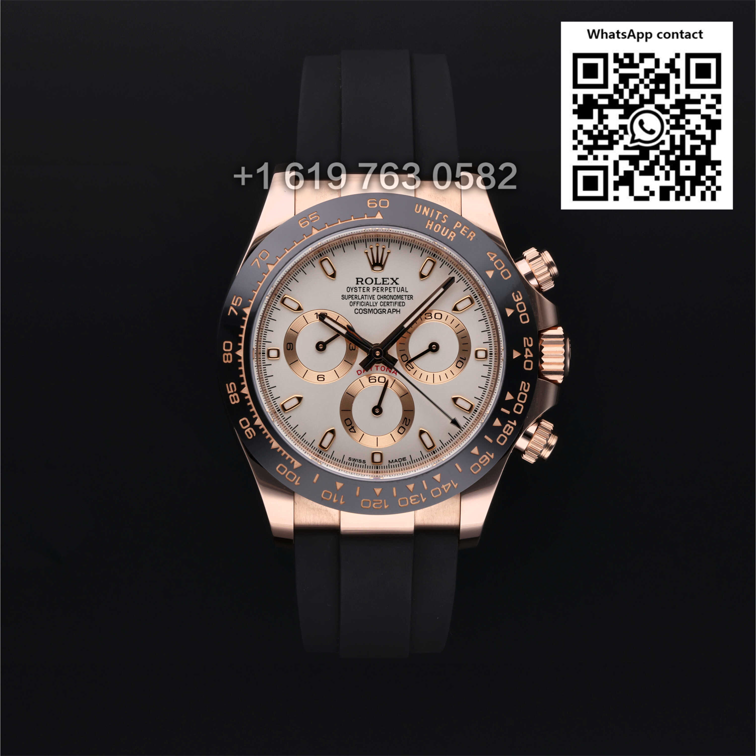 Rolex Daytona Rose Gold Wrapped  Mens Watch 116515 Box Card Swiss Super Clone 4130h
