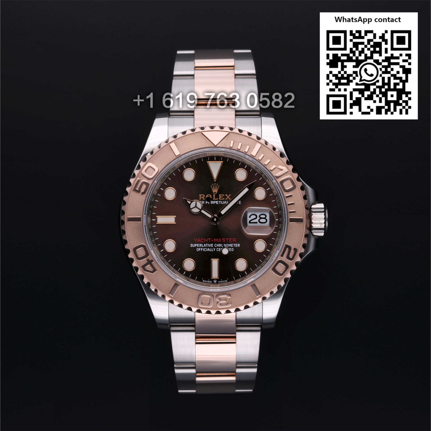 Rolex Yachtmaster 40mm Rose Gold Wrapped  Steel Mens Watch 126621 Swiss Super Clone 3235h