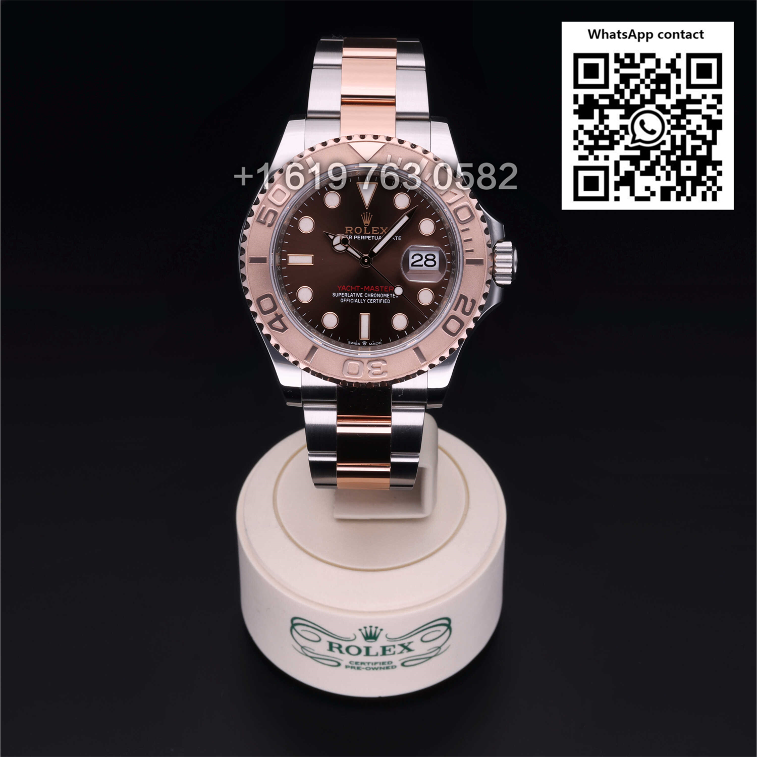 Rolex Yachtmaster 40mm Rose Gold Wrapped  Steel Mens Watch 126621 Swiss Super Clone 3235