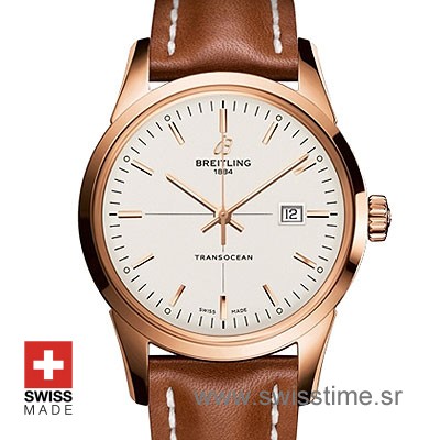 Breitling Transocean Gold White