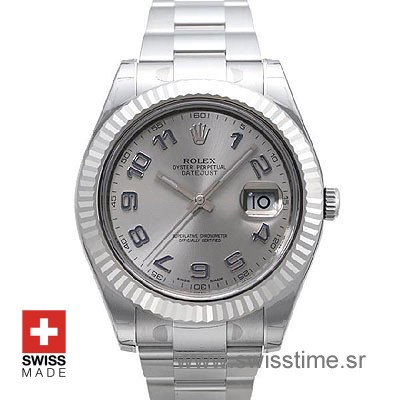 Rolex Datejust II SS Silver Arabich