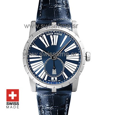 Roger Dubuis Excalibur Automatic Steel Blue Dial 42mm