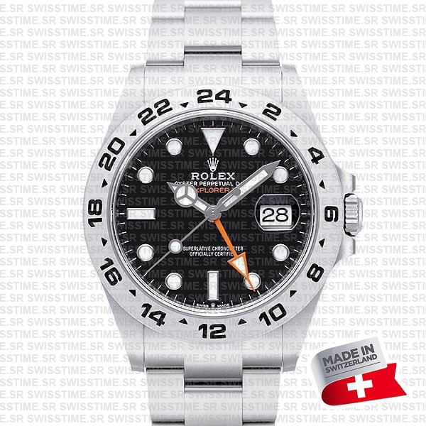 Rolex Explorer II Black Dial 904L Steel 42mm Ref. No:226570 Swiss Made Replica Watch