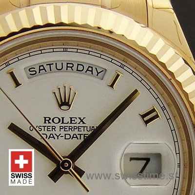 Rolex Day-Date II Gold White Roman
