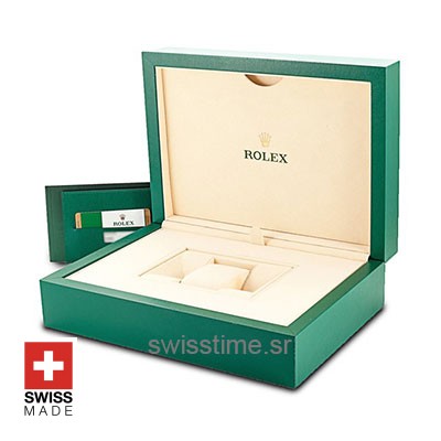 Rolex Day-Date 40 White Gold Silver Stripe Motif Stick