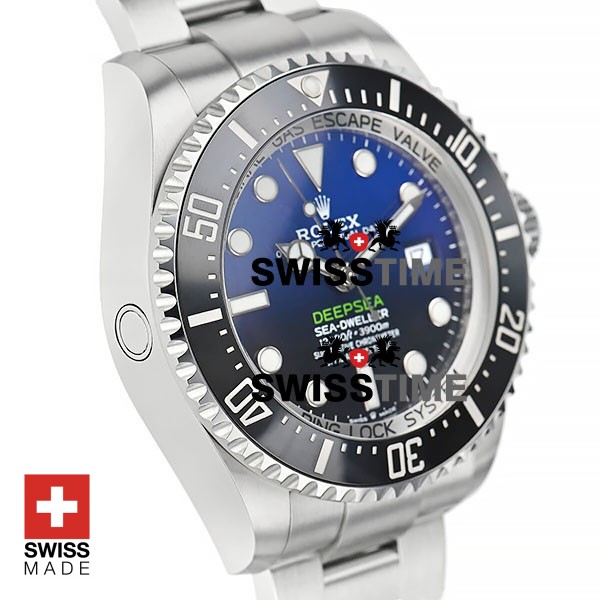 Rolex Deepsea D-Blue Sea-Dweller 904L Steel Blue-Black Dial Ceramic Bezel 44mm James Cameron Edition 126660 Swiss Replica Watch