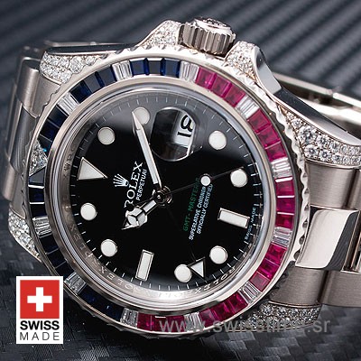 Rolex GMT Master II Blue-Red Ruby SS