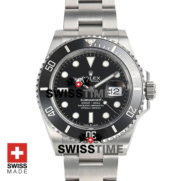 Rolex Submariner Date 904L Steel Black Ceramic Bezel 41mm 126610LN Swiss Replica Watch